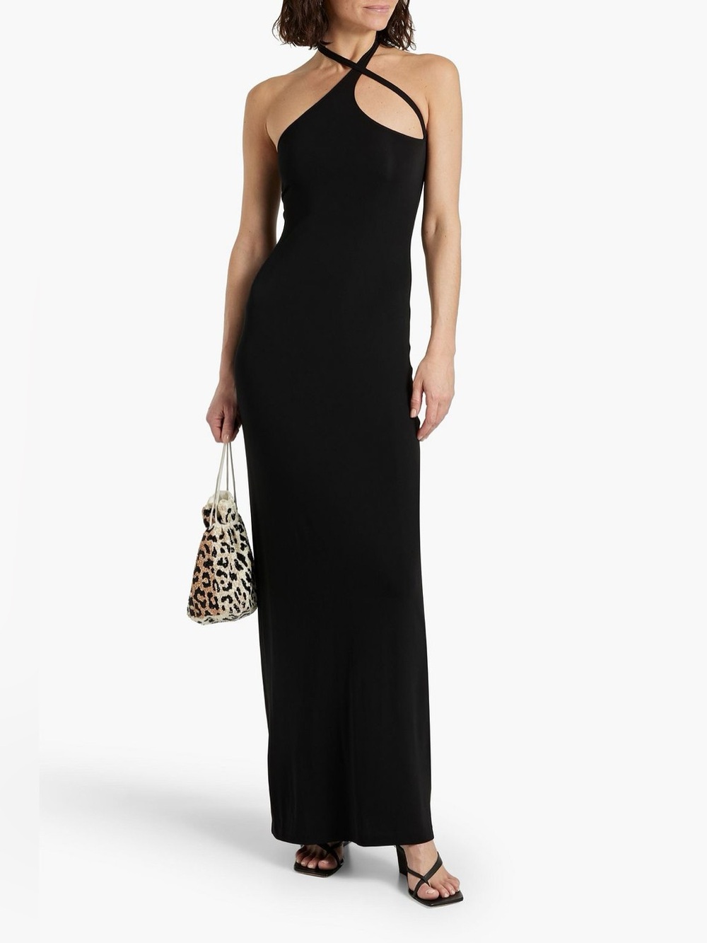 Nili Lotan Manette Cutout Jersey Dress - Picture 2 of 6